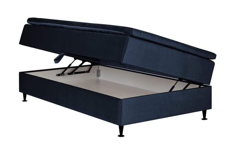 Pigge Extra Sänky säilytystilalla 120x200 - Tummansininen - Huonekalut - Sänky - Sängyt säilytystilalla - Parisänky säilytystilalla