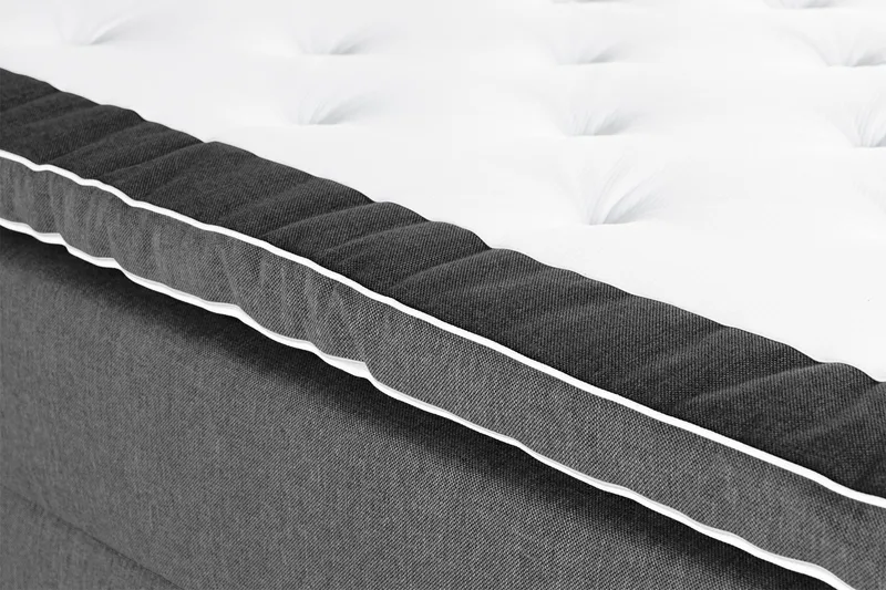 Säilytyssänky Alessia LED-valaistuksella 180x200 cm - Musta - Huonekalut - Sänky - Sängyt säilytystilalla