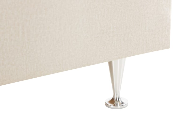 Säilytyssänky Alessia LED-valaistuksella 180x200 cm Sametti - Beige - Huonekalut - Sänky - Sängyt säilytystilalla