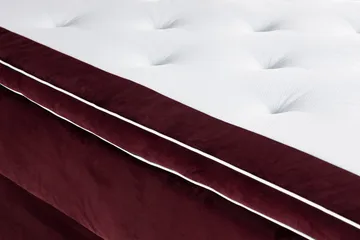 Säilytyssänky Alessia LED-valaistuksella 180x200 cm Sametti - Punainen - Huonekalut - Sänky - Sängyt säilytystilalla