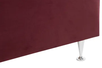 Säilytyssänky Alessia LED-valaistuksella 180x200 cm Sametti - Punainen - Huonekalut - Sänky - Sängyt säilytystilalla