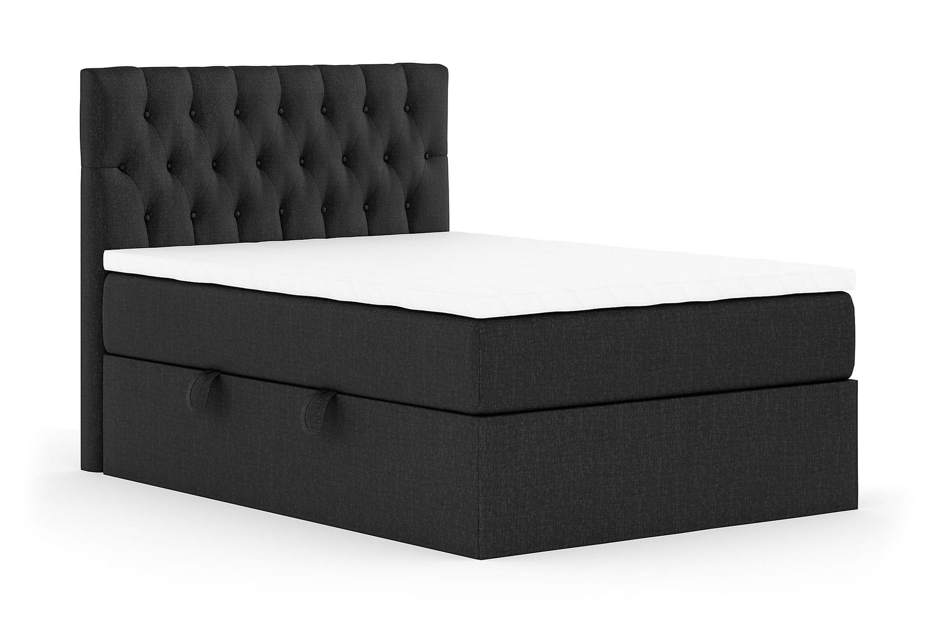 Säilytyssänky Boxy 120x200 cm Musta/Harmaa - Huonekalut - Sänky - Sänkypaketti