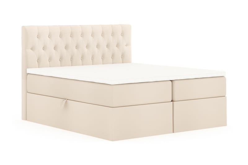 Säilytyssänky Boxy 160x200 cm Beige - Huonekalut - Sänky - Sängyt säilytystilalla