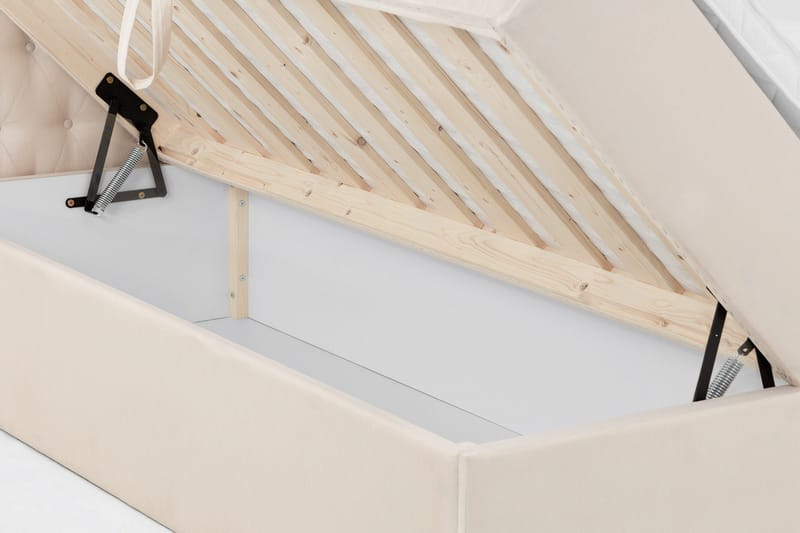 Säilytyssänky Boxy 160x200 cm Beige - Huonekalut - Sänky - Sängyt säilytystilalla