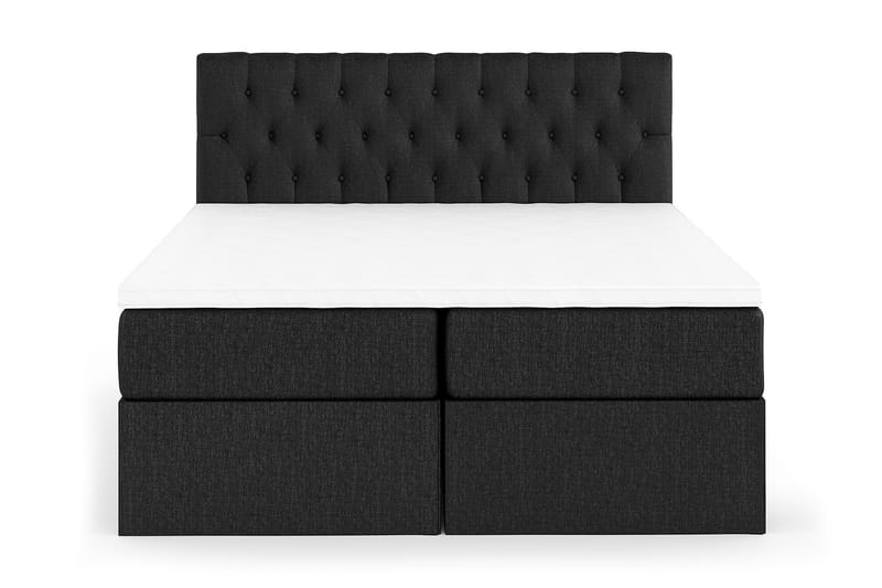 Säilytyssänky Boxy 180x200 cm Musta/Harmaa - Huonekalut - Sänky - Sänkypaketti