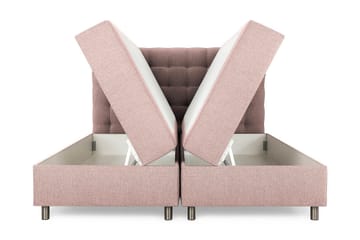 Säilytyssänky Suset 180x200 - Vaaleanpunainen - Huonekalut - Sänky - Sängyt säilytystilalla - Parisänky säilytystilalla