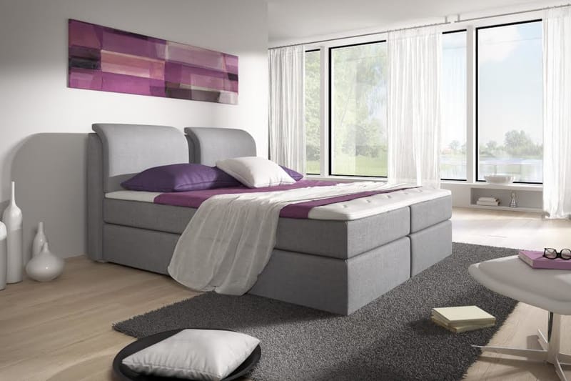 Säilytyssänky Tyler 180x200 Harmaa - Huonekalut - Sänky - Sängyt säilytystilalla