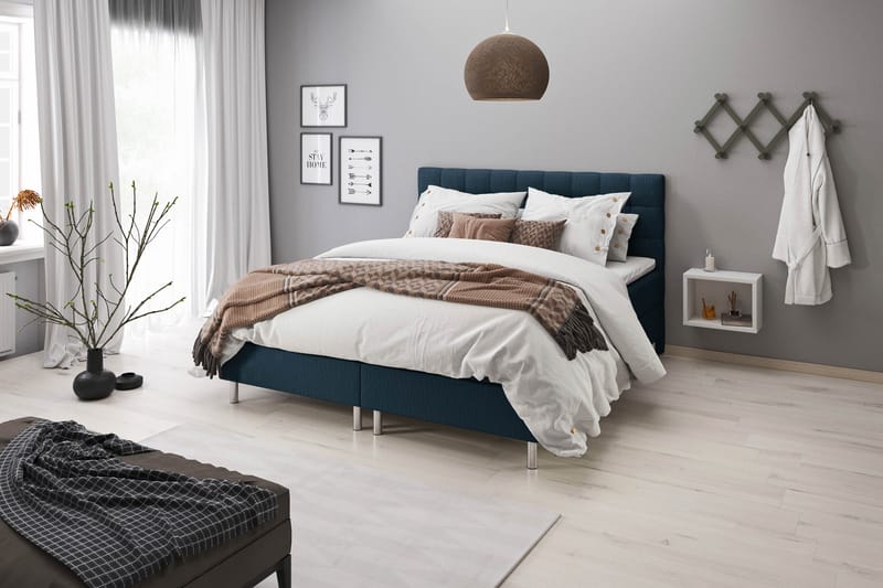 Säilytyssänkypaketti Suset 160x200 - Tummansininen - Huonekalut - Sänky - Sänkypaketti