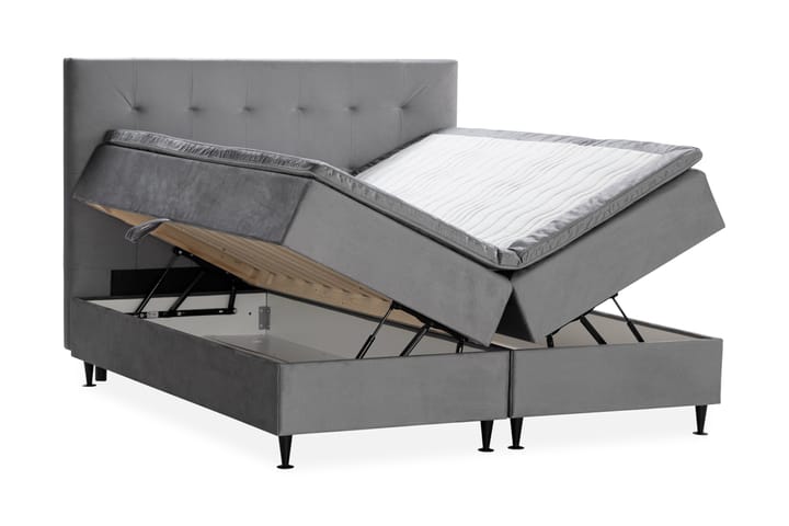 Sänkypaketti Chilla Pluss Säilytyssänky 180x200 cm  - Harmaa - Sänkypaketti - Sängyt säilytystilalla