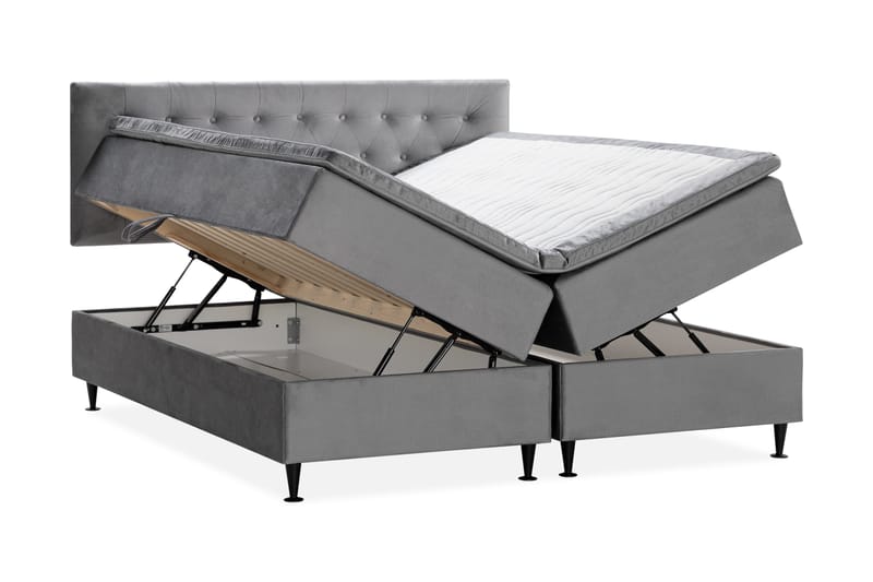 Sänkypaketti Chilla Pluss Säilytyssänky 180x200 cm - Harmaa - Huonekalut - Sänky - Sängyt säilytystilalla