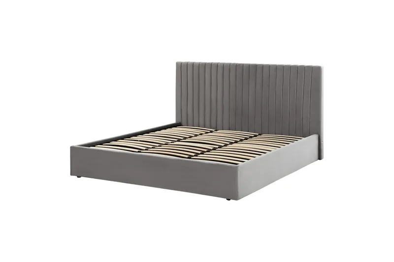 Sänky, jossa säilytystila Vion - Harmaa, 180x200 cm - Huonekalut - Sänky - Sänkykehikot & sängynrungot