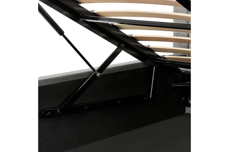 Sänky, jossa säilytystila Vion - Harmaa, 180x200 cm - Huonekalut - Sänky - Sänkykehikot & sängynrungot