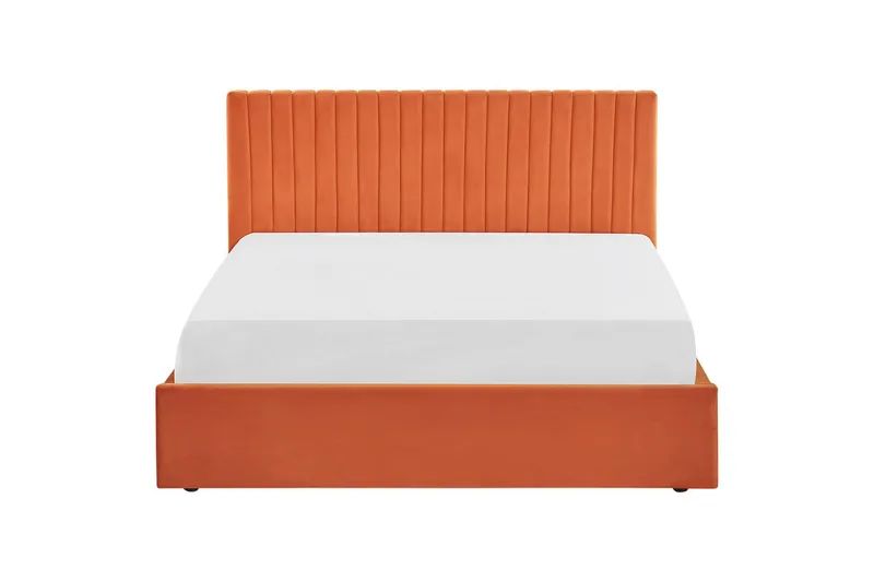 Sänky, jossa säilytystila Vion - Oranssi, 160x200 cm - Huonekalut - Sänky - Sänkykehikot & sängynrungot