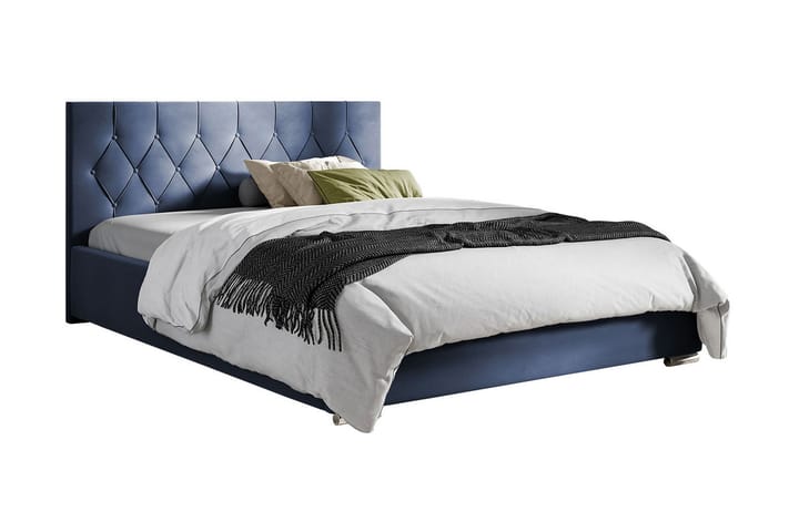 Sänky 167x222 cm - Sininen - Sänkykehikot & sängynrungot
