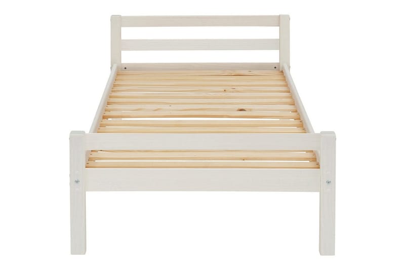 Sänky Alpi 90x200 cm Valkoinen - Valkoinen - Huonekalut - Sänky - Sänkykehikot & sängynrungot