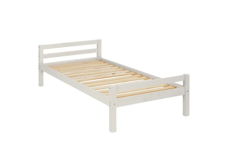 Sänky Alpi 90x200 cm Valkoinen, Valkoinen