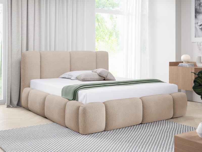 sänky Bianco Lambi 06 180x200 - beige - Huonekalut - Sänky - Sänkykehikot & sängynrungot