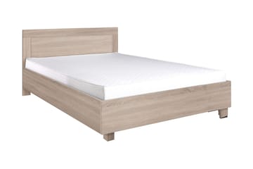 Sänky ja patja Cezar 206x146x83 cm - Beige/Valkoinen - Huonekalut - Sänky - Sänkypaketti