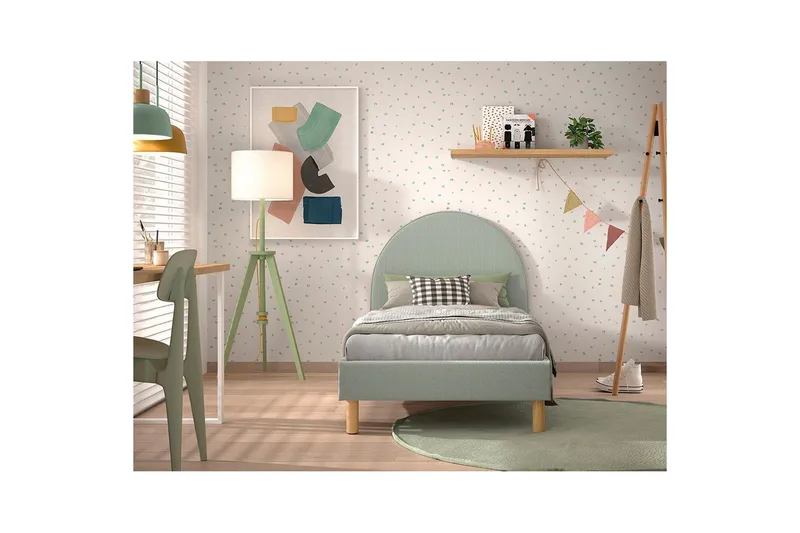 Sänky Kuu Oliivinvihreä, 90 x 200 cm - Oliivinvihreä, 90 x 200 cm - Huonekalut - Sänky - Sänkykehikot & sängynrungot