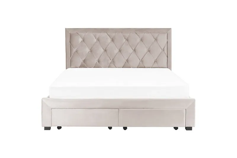 Sänky laatikoilla Lievin - Beige, 180x200 cm - Huonekalut - Sänky - Sänkykehikot & sängynrungot