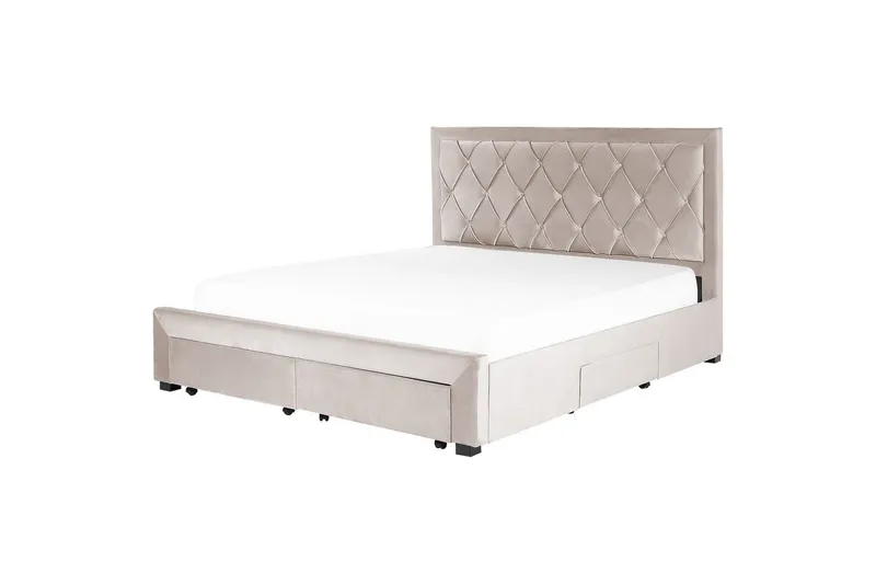 Sänky laatikoilla Lievin - Beige, 180x200 cm - Huonekalut - Sänky - Sänkykehikot & sängynrungot