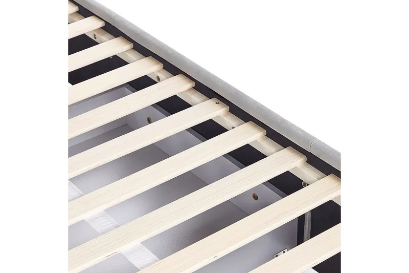Sänky laatikoilla Lievin - Harmaa, 140x200 cm - Huonekalut - Sänky - Sänkykehikot & sängynrungot