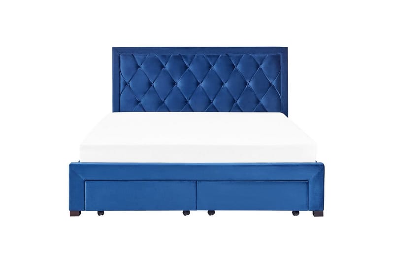 Sänky laatikoilla Lievin - Sininen, 180x200 cm - Huonekalut - Sänky - Sänkykehikot & sängynrungot