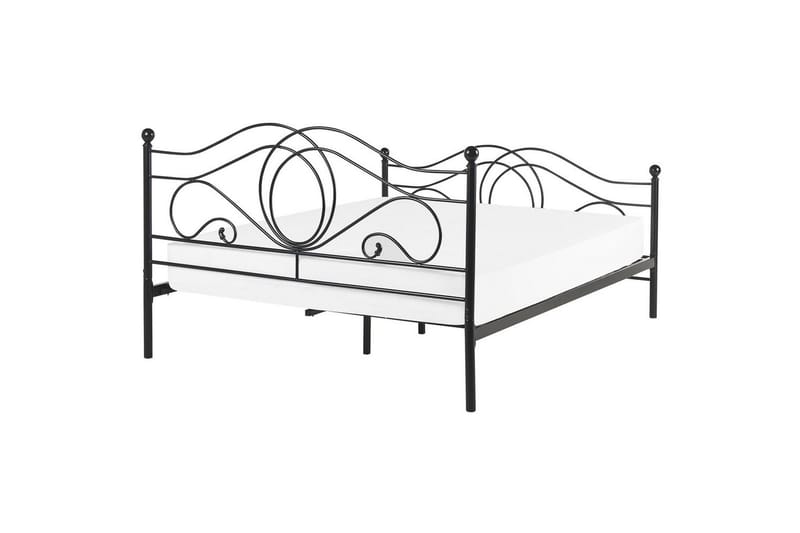 Sänky lamellirungolla Lyra - Musta - Huonekalut - Sänky - Sänkykehikot & sängynrungot