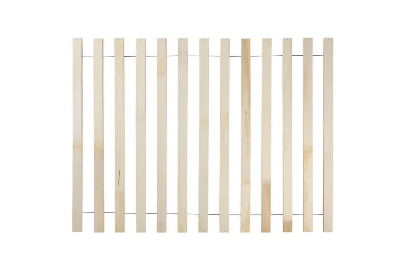 Sänky LED-valaistuksella Boisset - Ruskea/Kumipuu, 140x200 cm - Huonekalut - Sänky - Sänkykehikot & sängynrungot