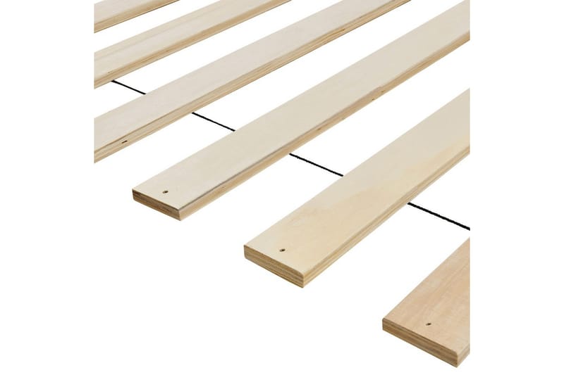 Sänky LED-valaistuksella Boisset - Ruskea/Kumipuu, 160x200 cm - Huonekalut - Sänky - Sänkykehikot & sängynrungot