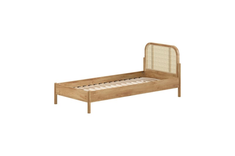 Sänky Oliivi 90 x 200 cm Rottinki Tammi - Huonekalut - Sänky - Sänkykehikot & sängynrungot