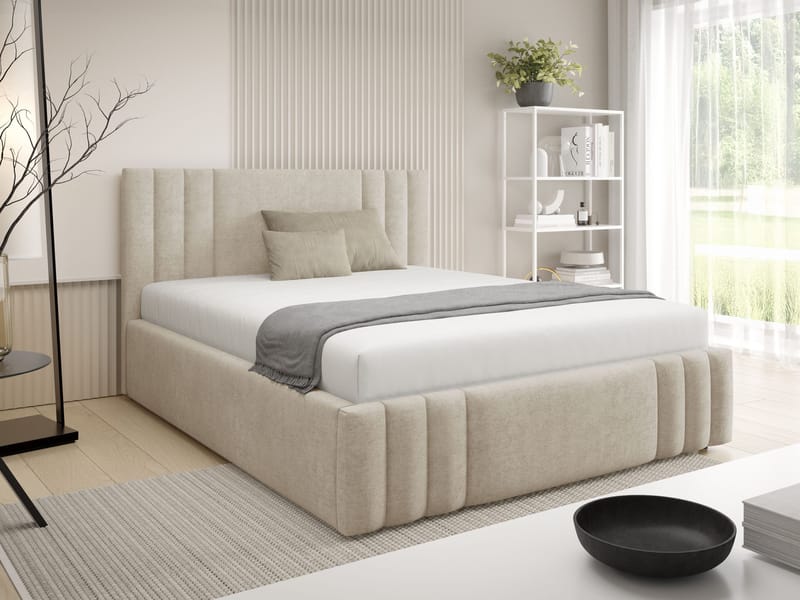 sänky Ribo Nazar 225.02 180x200 - beige - Huonekalut - Sänky - Sänkykehikot & sängynrungot