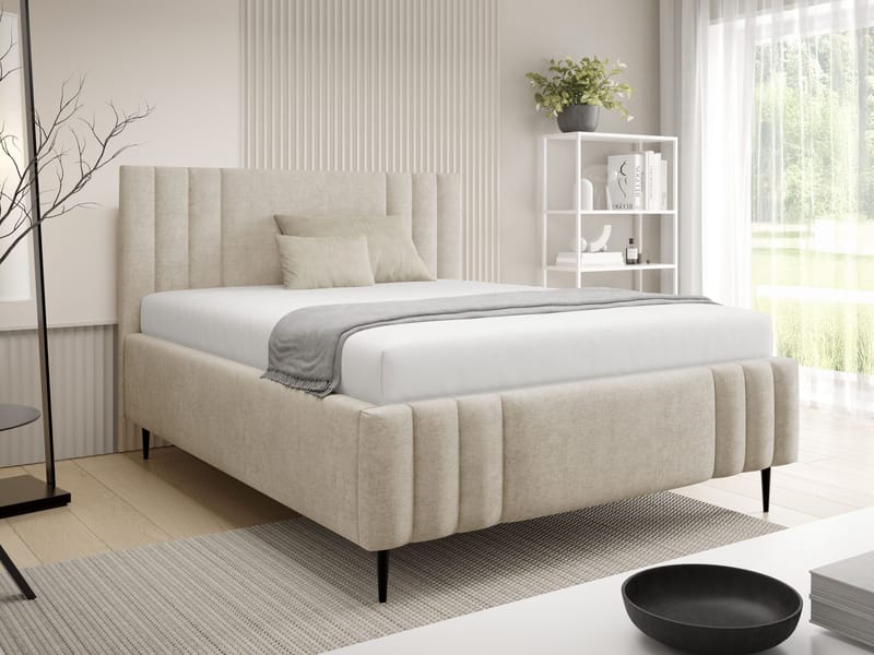 sänky Ribo Nazar 225.02 180x200 - beige - Huonekalut - Sänky - Sänkykehikot & sängynrungot