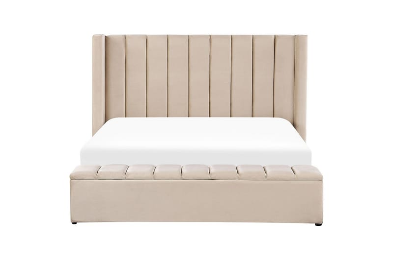 Sänky säilytyspenkillä Noyers - Beige, 180x200 cm - Huonekalut - Sänky - Sänkykehikot & sängynrungot