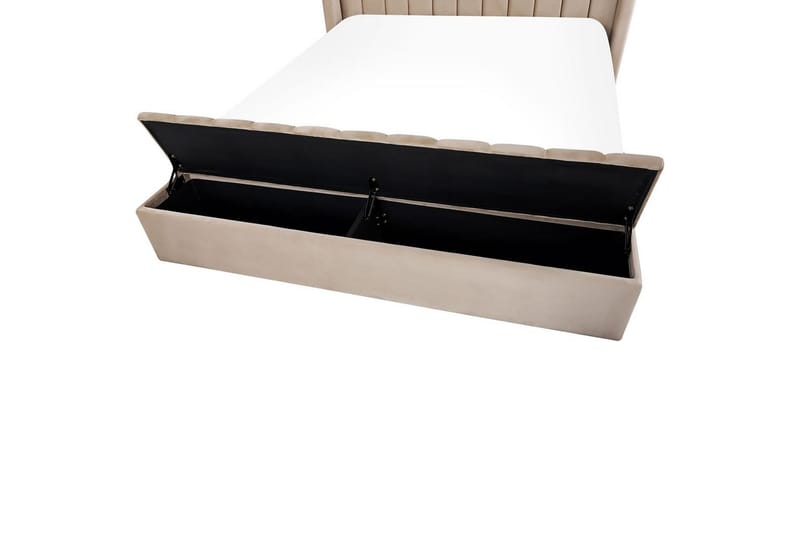 Sänky säilytyspenkillä Noyers - Beige, 180x200 cm - Huonekalut - Sänky - Sänkykehikot & sängynrungot