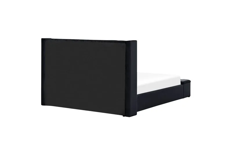 Sänky säilytyspenkillä Noyers - Musta, 180x200 cm - Huonekalut - Sänky - Sänkykehikot & sängynrungot