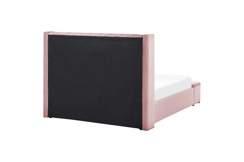 Sänky säilytyspenkillä Noyers - Rosa, Vaaleanpunainen, 140x200 cm - Huonekalut - Sänky - Sänkykehikot & sängynrungot