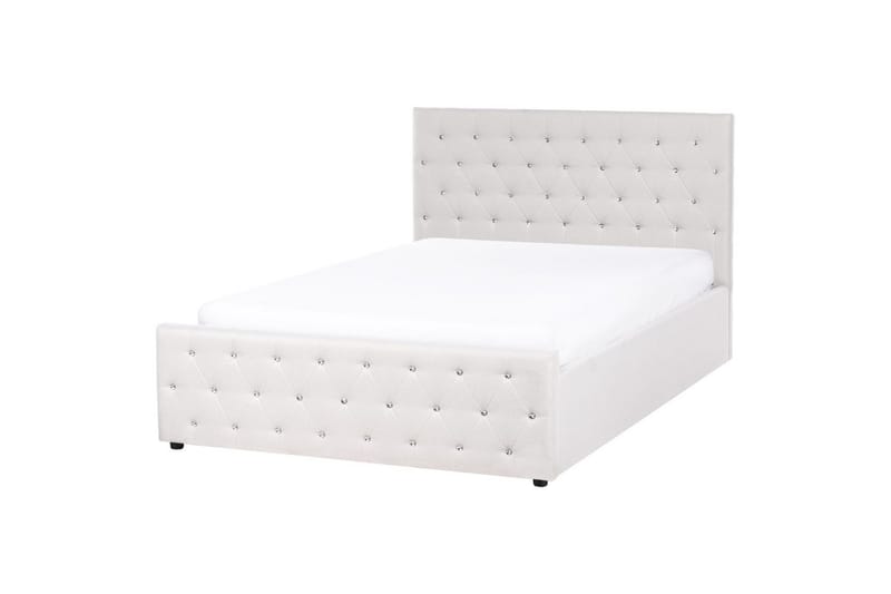 Sänky säilytystilalla Amiens - Beige, 140x200 cm - Huonekalut - Sänky - Sänkykehikot & sängynrungot