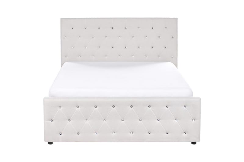 Sänky säilytystilalla Amiens - Beige, 140x200 cm - Huonekalut - Sänky - Sänkykehikot & sängynrungot