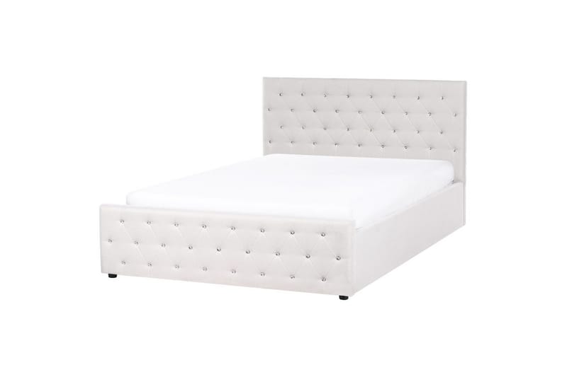 Sänky säilytystilalla Amiens - Beige, 160x200 cm - Huonekalut - Sänky - Sänkykehikot & sängynrungot