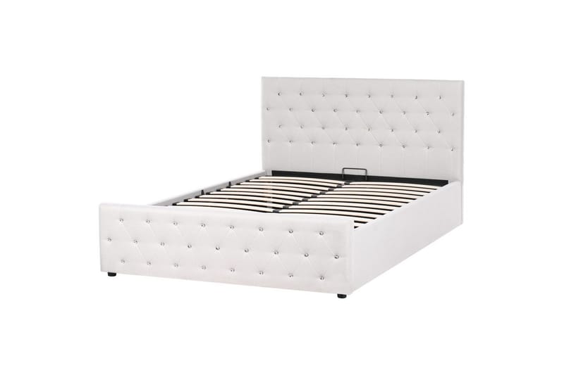 Sänky säilytystilalla Amiens - Beige, 160x200 cm - Huonekalut - Sänky - Sänkykehikot & sängynrungot