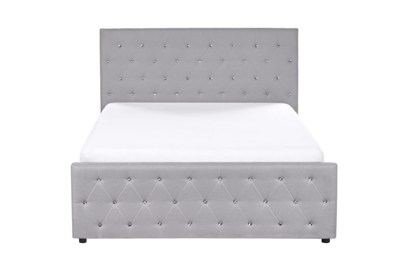 Sänky säilytystilalla Amiens - Harmaa, 140x200 cm - Huonekalut - Sänky - Sänkykehikot & sängynrungot