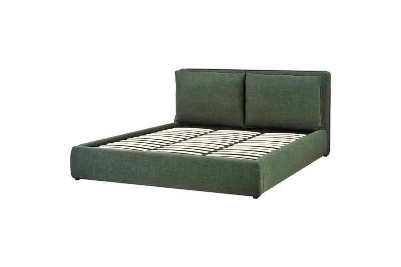 Sänky säilytystilalla Bajonna - Vihreä, 180x200 cm - Huonekalut - Sänky - Sänkykehikot & sängynrungot