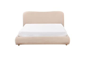 Sänky säilytystilalla Blagnac - Beige/bouclé, Beige/Bouclé, 160x200 cm - Huonekalut - Sänky - Sänkykehikot & sängynrungot