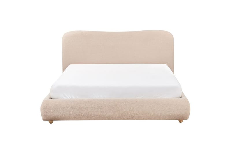 Sänky säilytystilalla Blagnac - Beige/bouclé, Beige/Bouclé, 160x200 cm - Huonekalut - Sänky - Sänkykehikot & sängynrungot