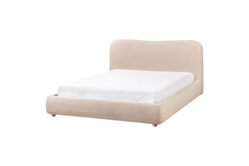 Sänky säilytystilalla Blagnac - Beige/bouclé, Beige/Bouclé, 160x200 cm - Huonekalut - Sänky - Sänkykehikot & sängynrungot
