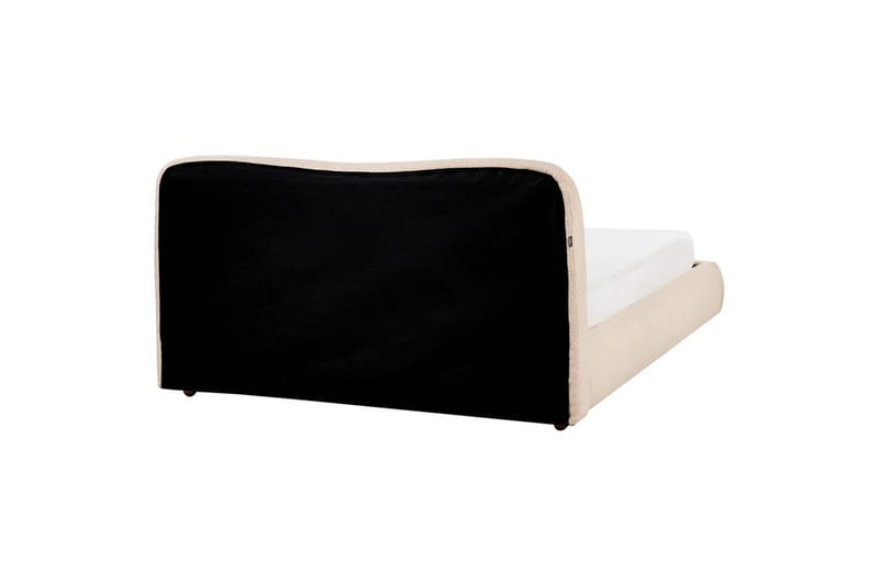 Sänky säilytystilalla Blagnac - Beige/bouclé, Beige/Bouclé, 160x200 cm - Huonekalut - Sänky - Sänkykehikot & sängynrungot