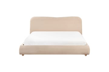 Sänky säilytystilalla Blagnac - Beige/bouclé, Beige/Bouclé, 180x200 cm - Huonekalut - Sänky - Sänkykehikot & sängynrungot