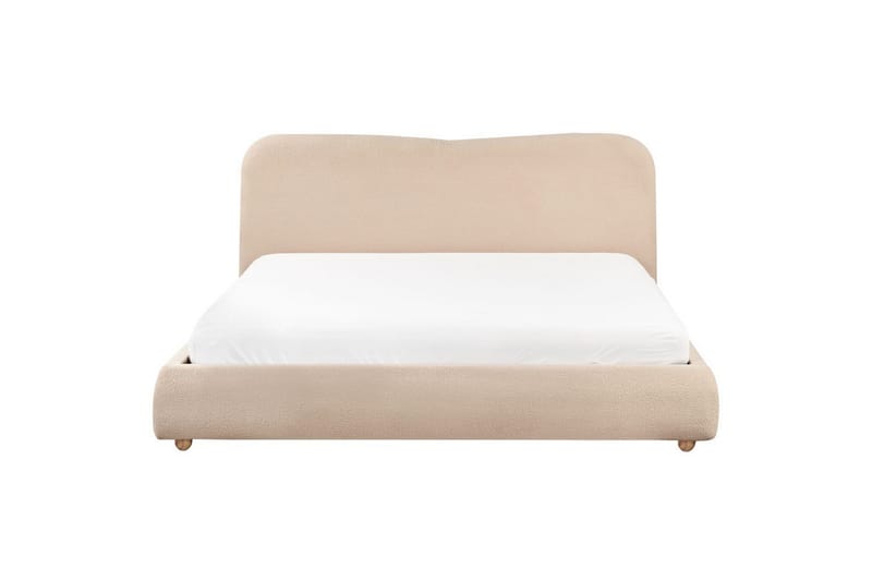 Sänky säilytystilalla Blagnac - Beige/bouclé, Beige/Bouclé, 180x200 cm - Huonekalut - Sänky - Sänkykehikot & sängynrungot