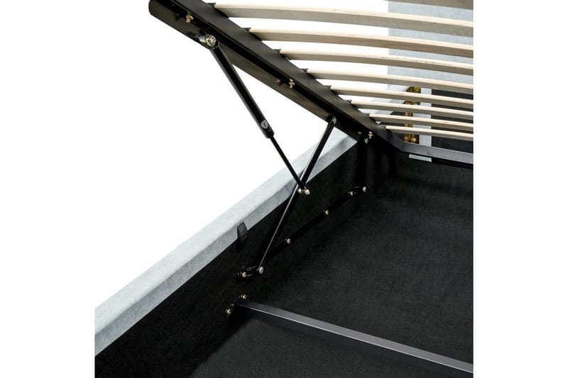 Sänky säilytystilalla Blagnac - Sininen/polyesteri, 160x200 cm - Huonekalut - Sänky - Sänkykehikot & sängynrungot